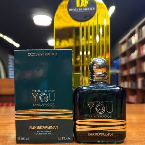 Stronger With You Sandalwood by Giorgio Armani men's fragrance bottle